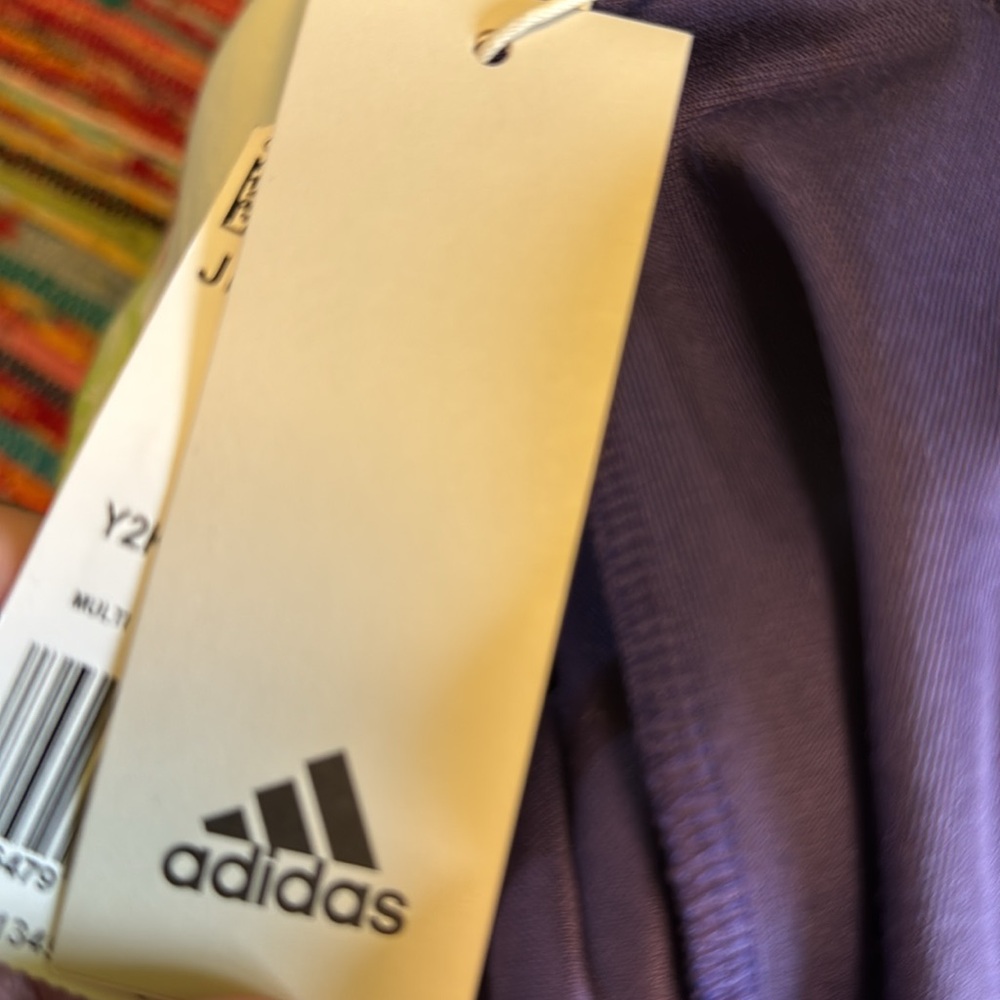 ADIDAS Bling Thick Velour Royal Purple Y2K Glam Wide-leg Pants - Picture 7 of 10